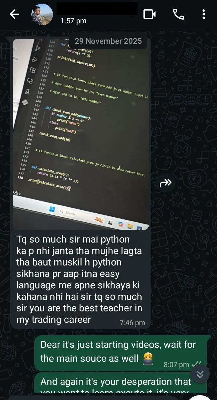 Algosid student — cohort screenshot 3